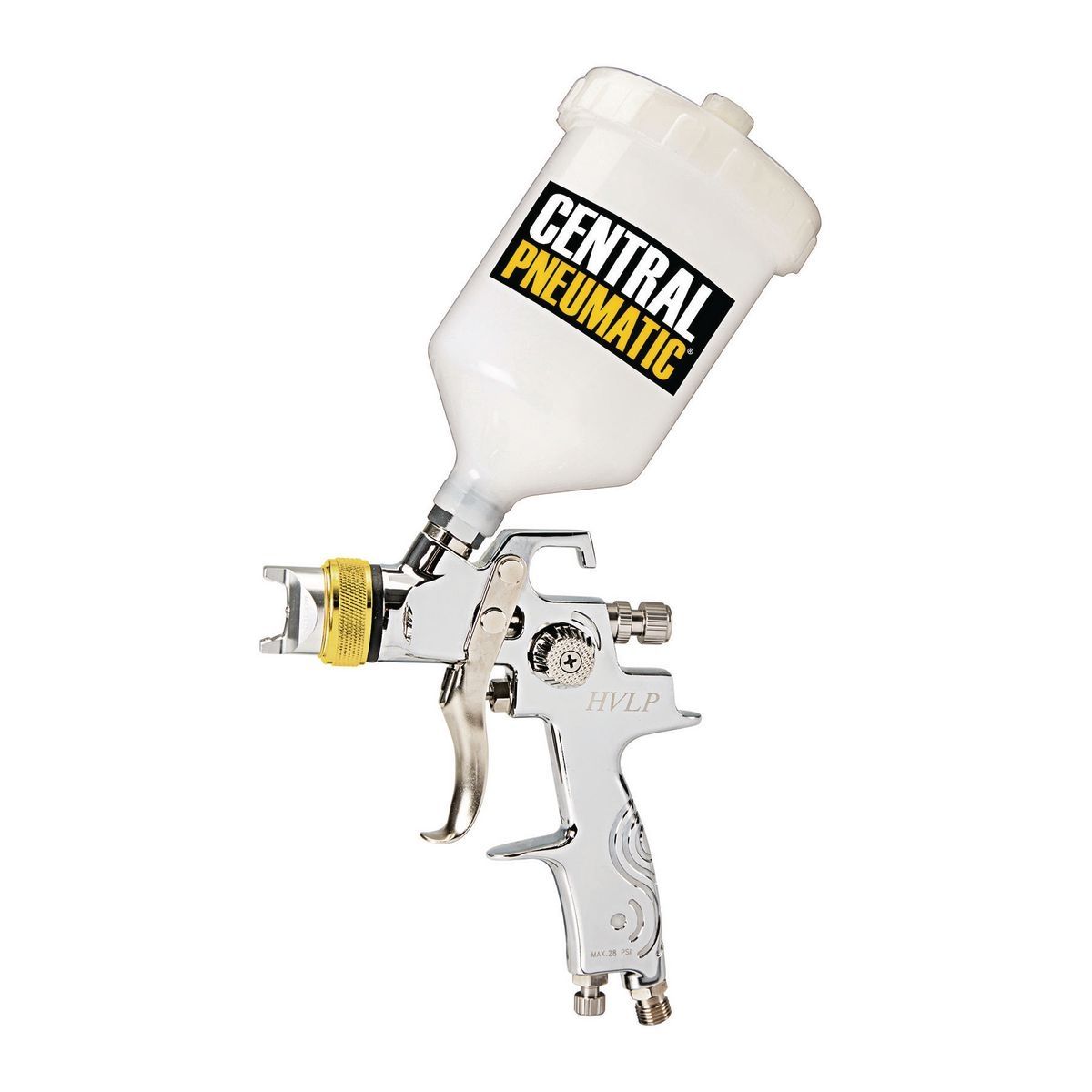 CENTRAL PNEUMATIC 20 oz. HVLP Gravity-Feed Air Spray Gun