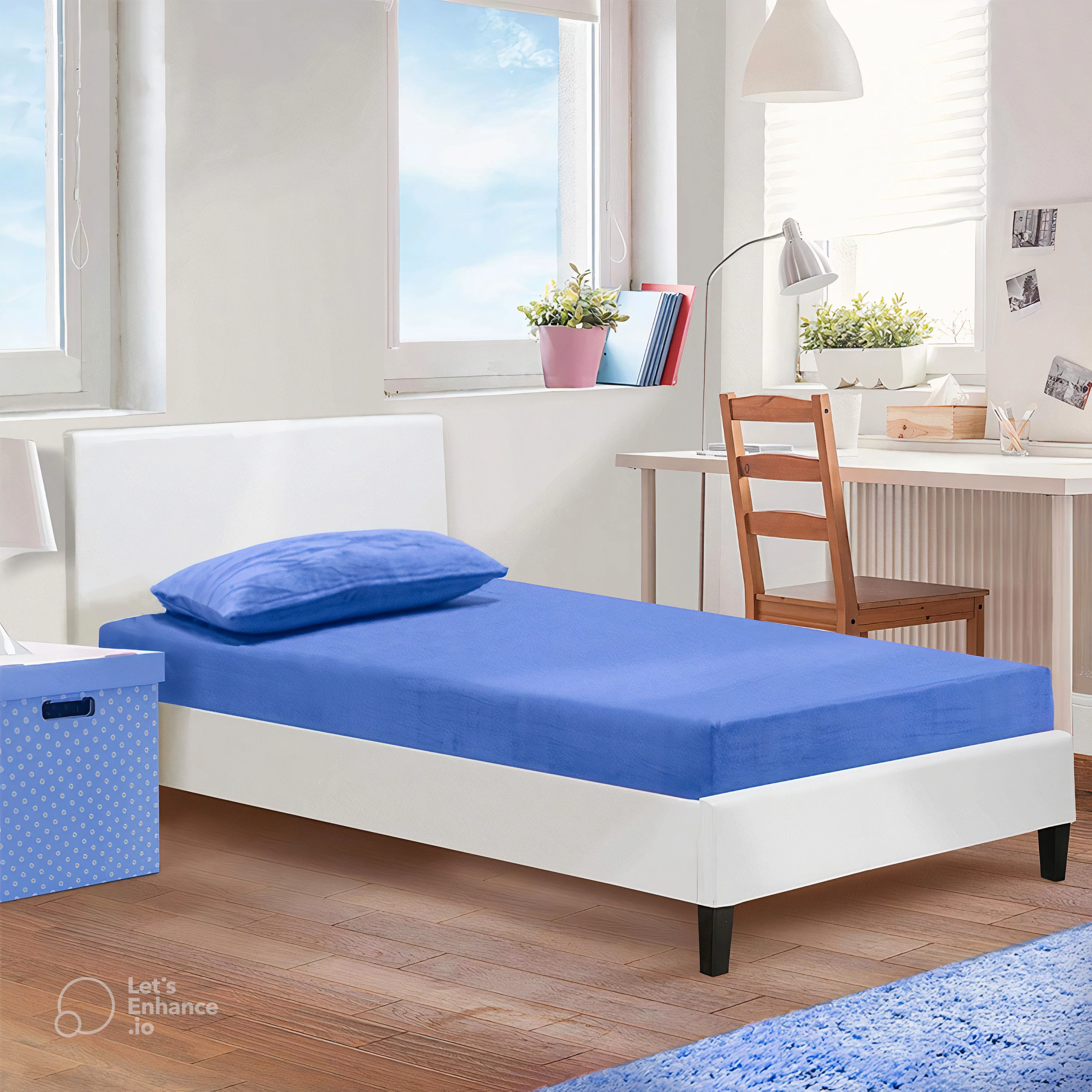 Irvine Home Collection Twin Size 6-inch Gel Memory Foam Mattress, Free Matching Pillow, Medium Firm, Cool Sleep, CertiPUR-US Certified