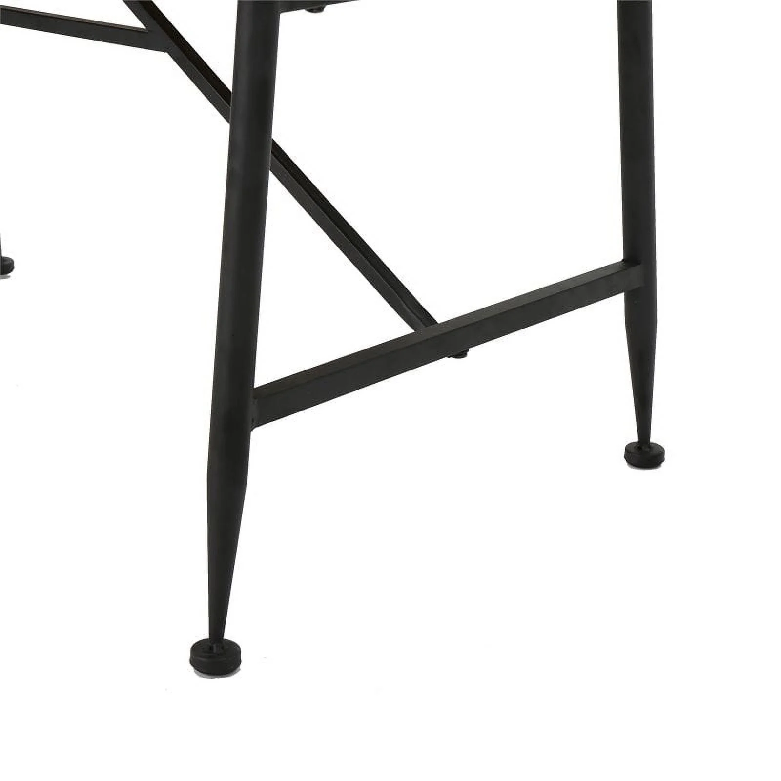 Noble House Eleanora Acacia Wood and Iron Coffee Table in Brown/Black
