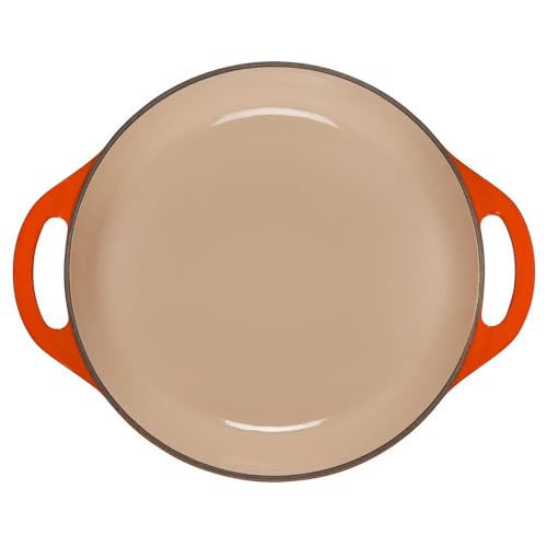 Le Creuset Enameled Cast Iron Shallow Round Oven, 2.75 Qt., Cerise