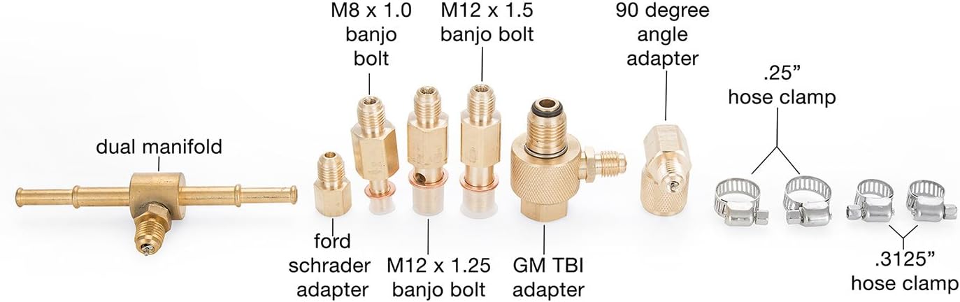 OEMTOOLS 27167 Fuel Pressure Test Kit, Fuel Pressure Gauge, Fuel Pressure Tester, Fuel Pump Pressure Tester, Fuel Pressure Testers