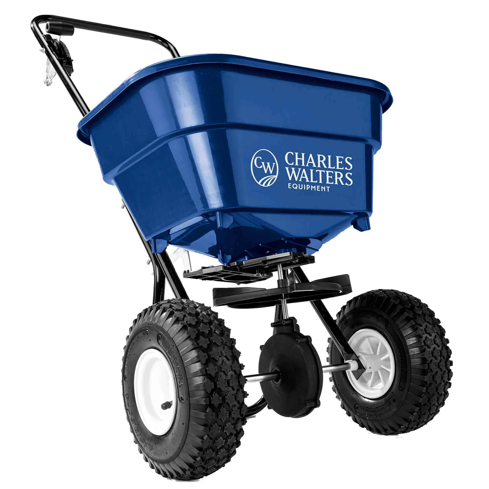Charles Walters Equipment CW2000 Estate Style Broadcast Spreader for Spreading Fertilizer and Ice Melt on Lawns, Sidewalks, and Driveways