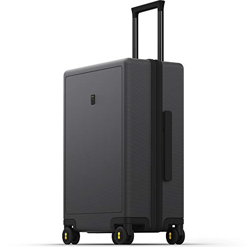 LEVEL8 Hard Shell Carry on Luggage Airline Approved, Carry-on Suitcases with Wheels, Lightweight Luminous Textured Hardside Travel Bag with Tsa Lock