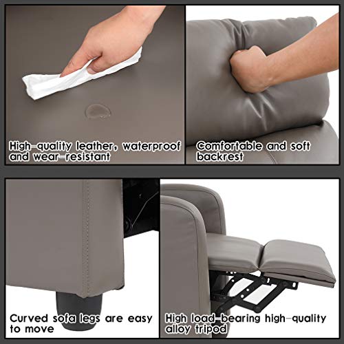 BestMassage | Recliner Chair | with 2 Point Massage Function | Black | with Lumbar Support, Adjustable Push Back, Wide Armrests
