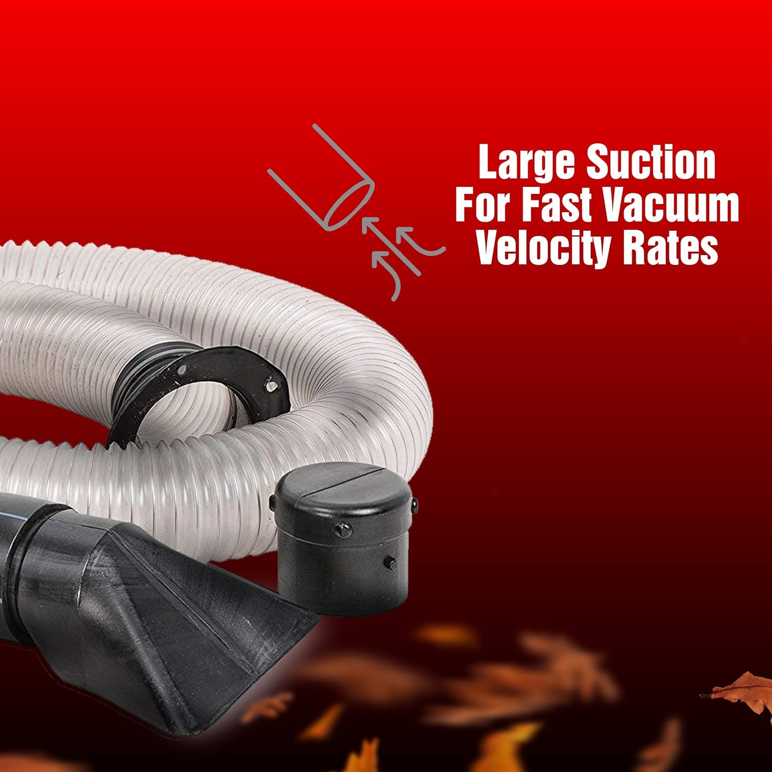 G Wood Chipper Shredder Mulcher Leaf Vacuum Kit 4 Inch x 10 Foot Heavy Duty Accessory for GreatCircle (B075SG6372), Landworks (B07JZH2FHW)