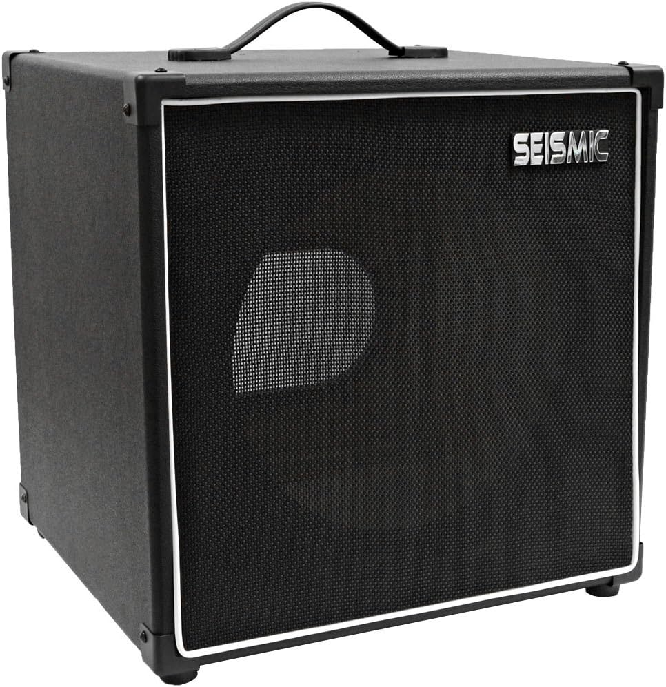 Seismic Audio - 1x12 GUITAR SPEAKER CAB EMPTY - 7 Ply Birch - 12 Cube Cabinet - Orange Tolex, Black Removable Cloth Grill