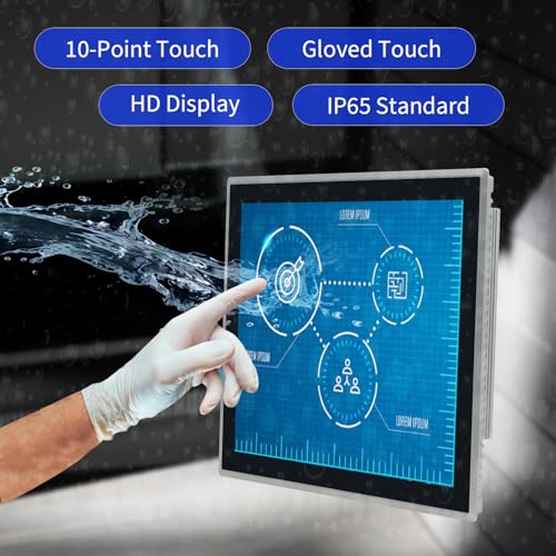 17 inch Android 11 Industrial Embedded Interactive Touchscreen Monitor, Capacitive Multi-Touch Tablet with Front IP65 Monitor, RAM 4G & ROM 32G