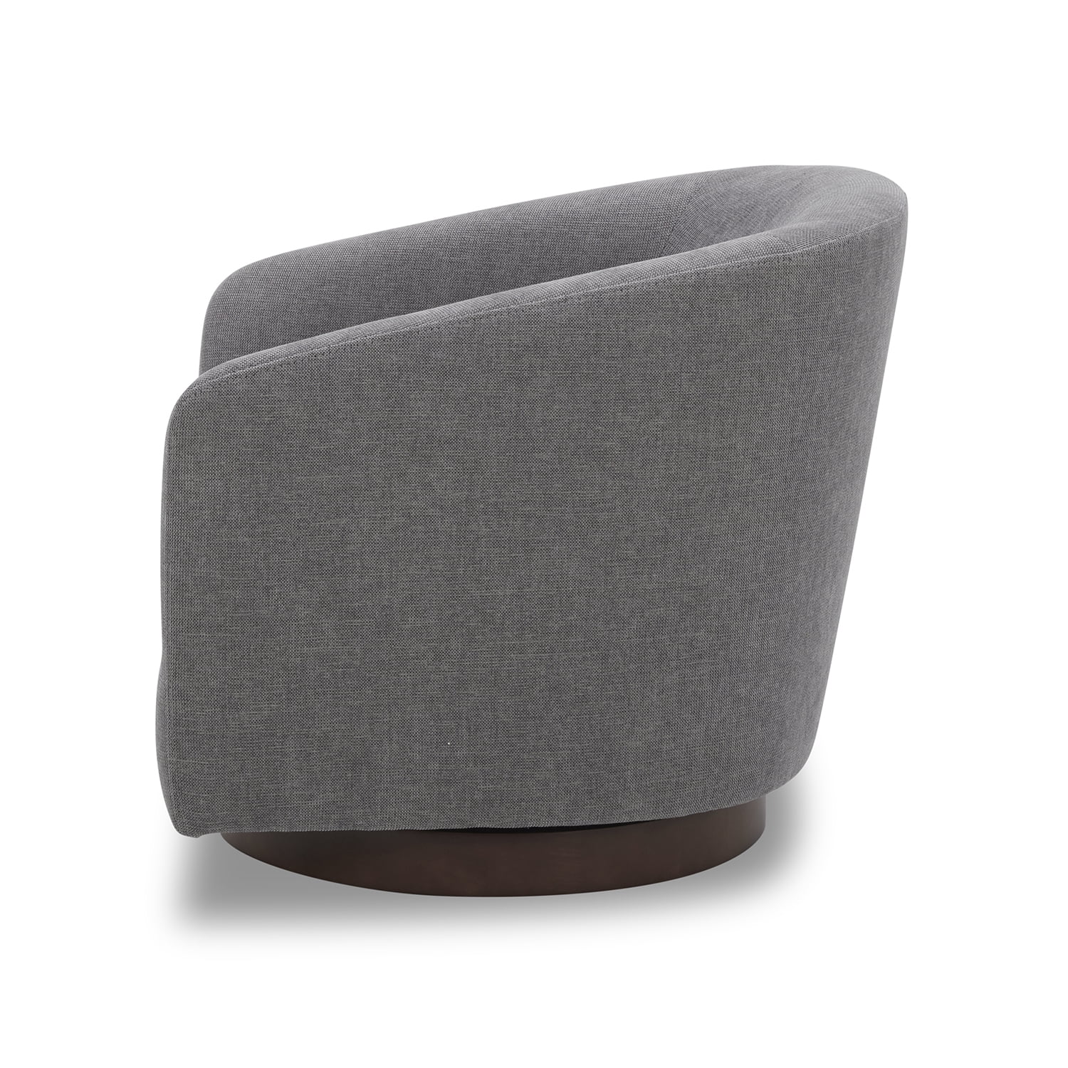 Better Homes & Gardens Bradford Wooden Base Modern Swivel Chair, Gray