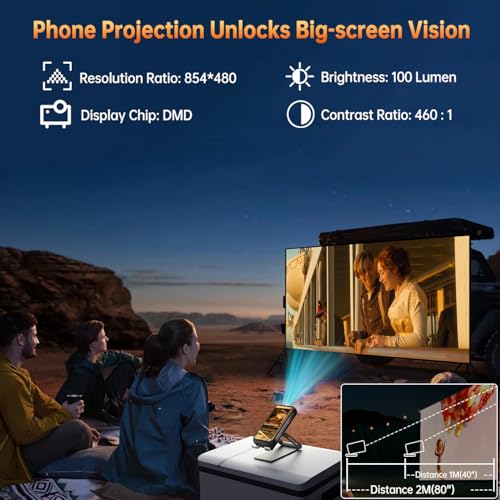 OUKITEL WP100 Titan Rugged Smartphone 5G - 33000mAh Rugged Phone with Projector