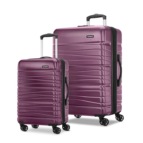 Samsonite Evolve SE Hardside Expandable Luggage with Double Spinner Wheels, Bass Black, Carry-on