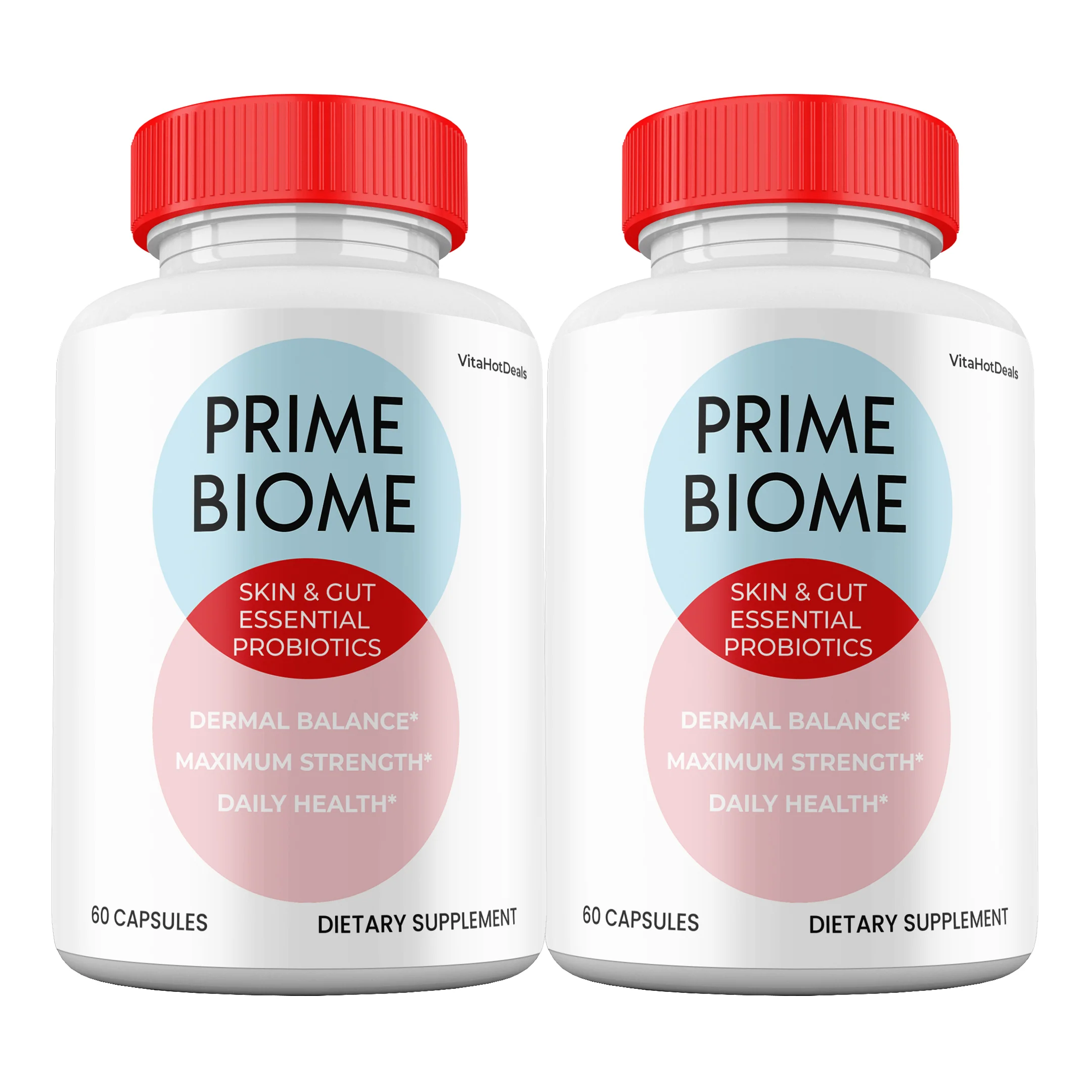 Prime Biome Skin & Gut Probiotics capsules (2 Pack) - Kansas Nuitrition - HNZSDS
