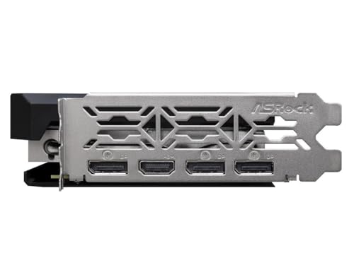 ASRock AMD Radeon RX 7700 XT Challenger 12GB GDDR6 192-bit 0dB Silent Cooling 7680 x 4320 DisplayPort HDMI LED Indicator 18Gbps Dual Fan Graphics Card