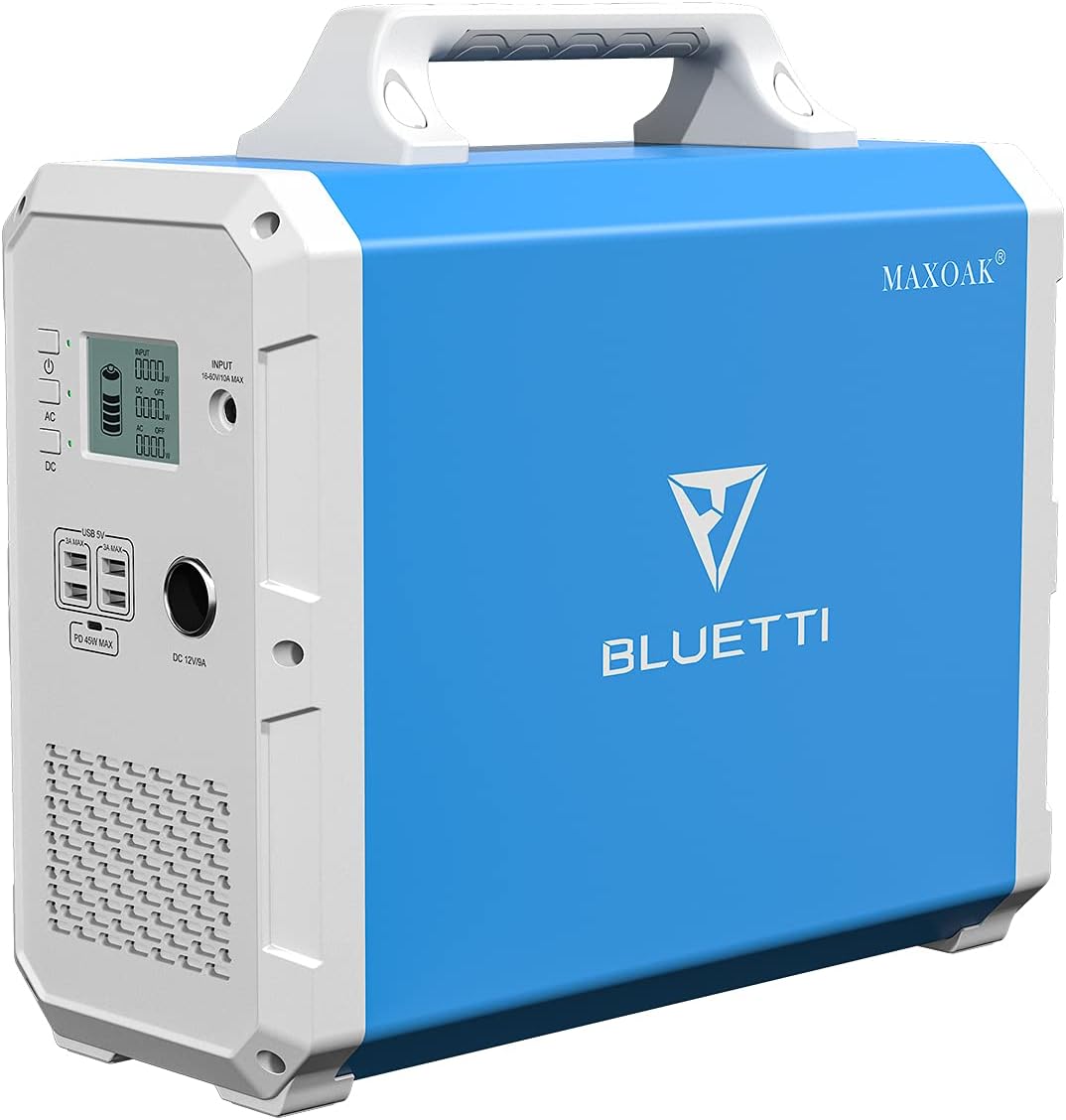 MAXOAK Portable Power Station 1500Wh 1000W Backup Lithium Battery Pure Sine Wave AC Outlet Solar Generator w/ MPPT for Outdoors Camping Home