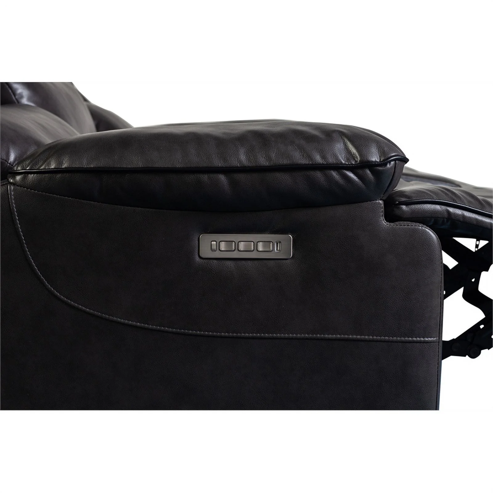 Hawthorne Collections Ennis Reclining Sofa - Black