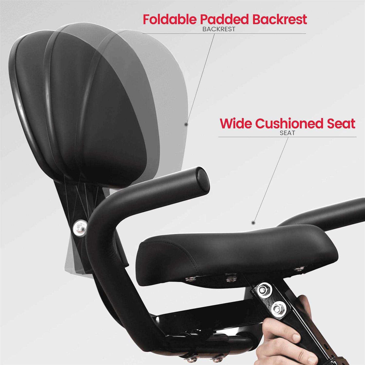 Relife Sports 3 in 1 Upright Exercise Bike with Resistance Bands Recumbent Stationary Bike for Home - Sports Supplies Online Store