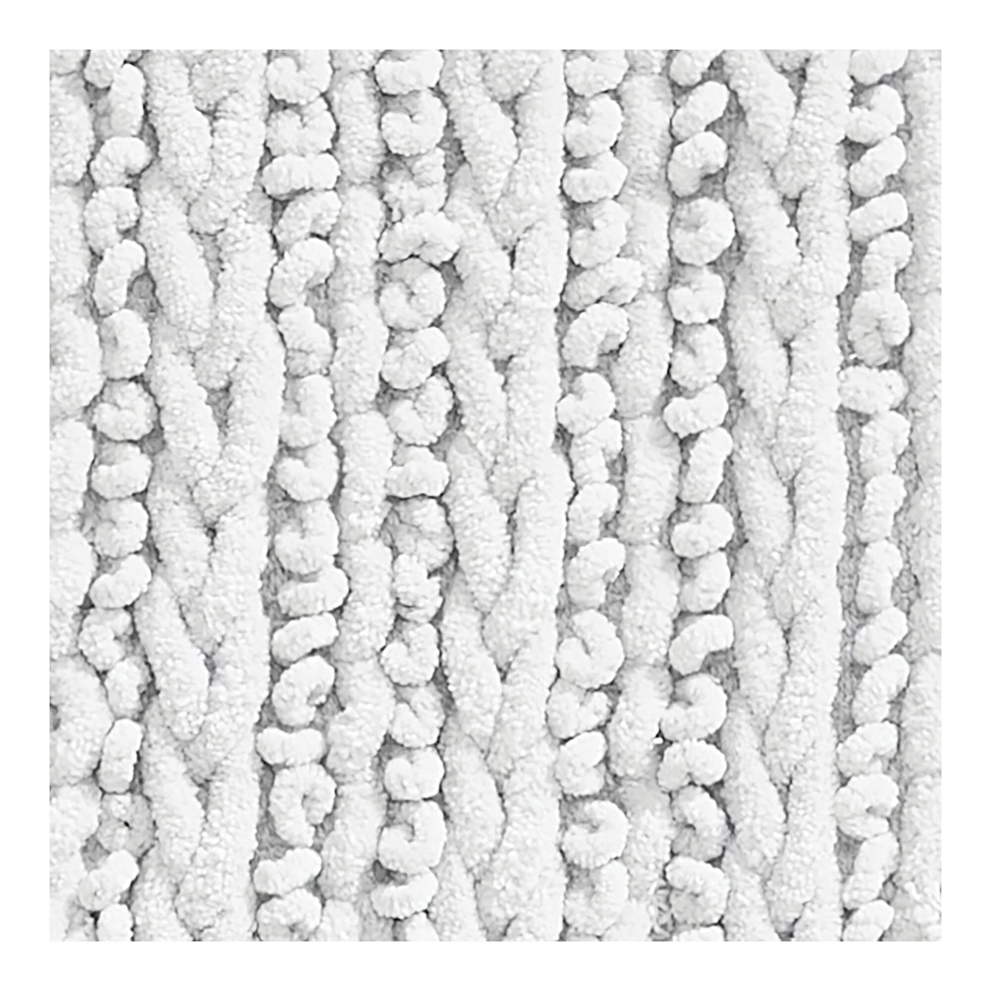 mDesign Soft Cotton Spa Mat Rug for Bathroom, Braided, 60" x 21" - White - Curated Treasures Market