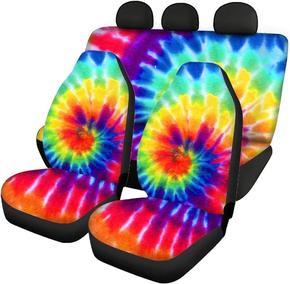SEANATIVE Stretchy Car Seat Cover Camo Forest Deer Universal Car Interior Seat Cover Machine Washable Anti-Slip Front and Rear Bench Back Seat Cover