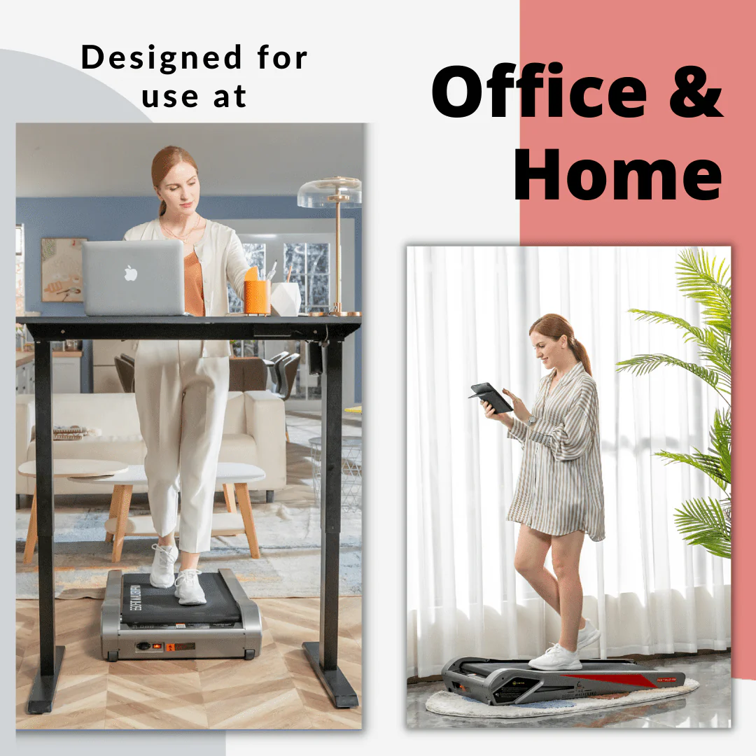 Egofit Walker Pro Smallest Under Desk Electric Walking Treadmill for Home 2.0HP 5° Incline