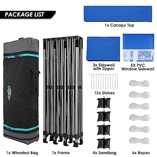 COBIZI 13x26 Pop Up Tent 13x26 Canopy with Sidewalls Heavy Duty Canopy Party Tent for Parties