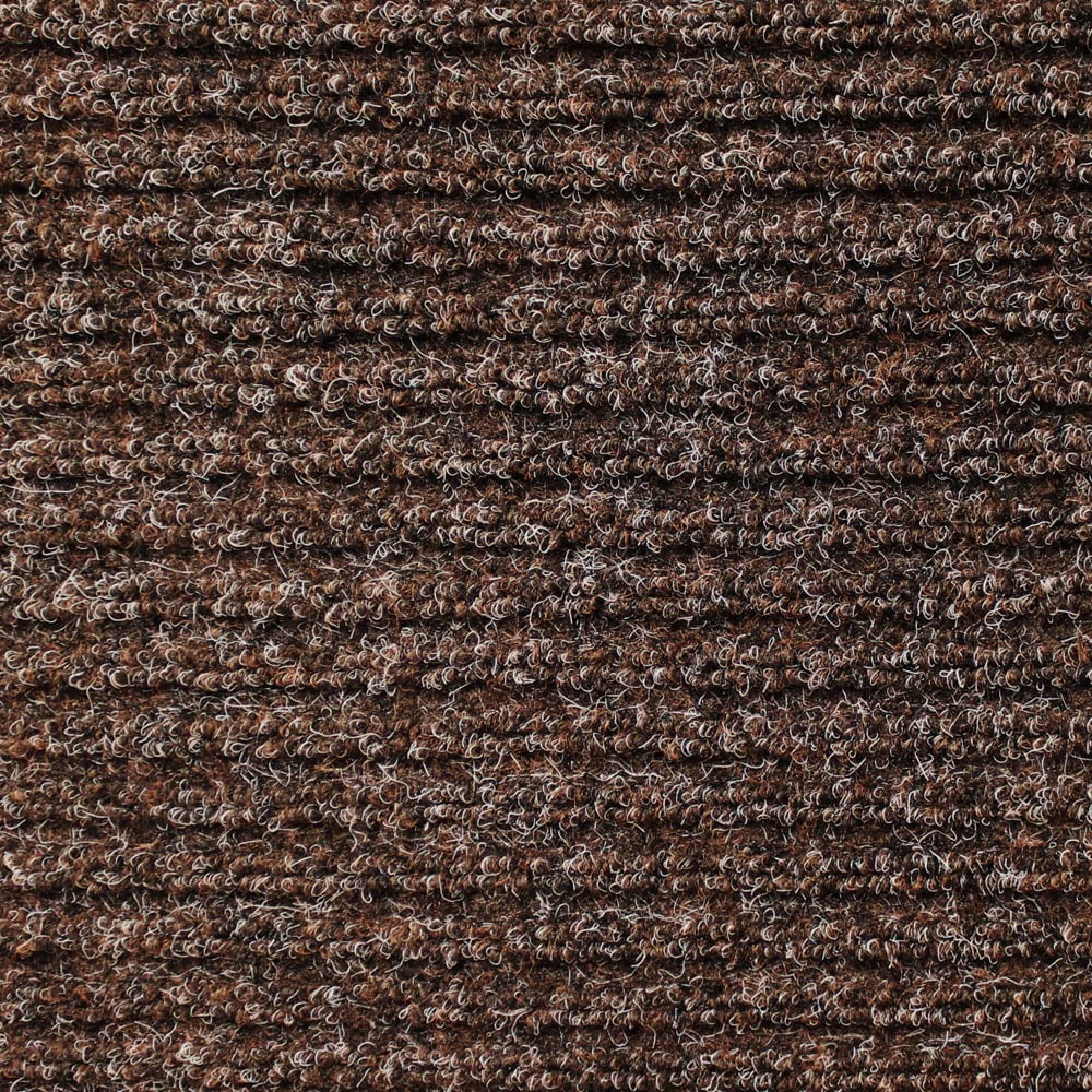 Heavy-Duty Ribbed Indoor/Outdoor Carpet with Rubber Marine Backing - Tuscan Brown 6' x 10' - Several Sizes Available