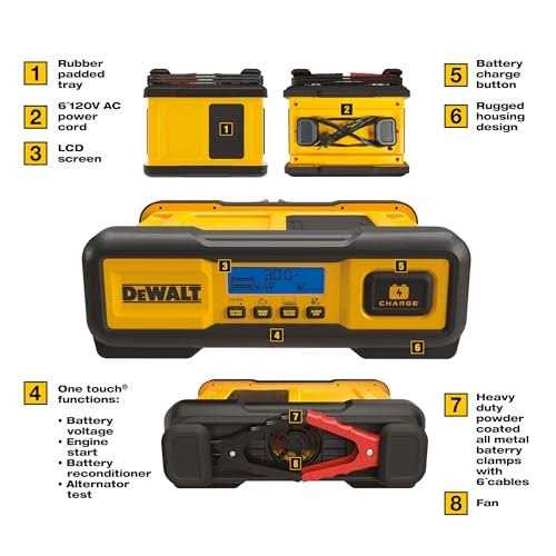 DEWALT 30 Amp Battery Charger 3 Amp Battery Maintainer with 100 Amp Engine Start - Shop Hardware Tools Online Store