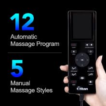 Osaki Titan Summit Flex | Gray | SL-Track Zero Gravity Full Body Massage Chair | Body Scanning | Lumbar and Calf Heating | Bluetooth Speaker | Space