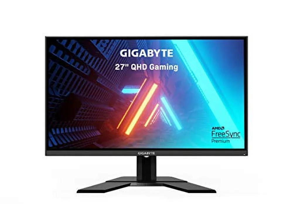 GIGABYTE G27Q 27" 144Hz 1440P Gaming Monitor, 2560 x 1440 IPS Display, 1ms Response Time, 92% DCI-P3, VESA HDR400, FreeSync Premium, DisplayPort 1.2
