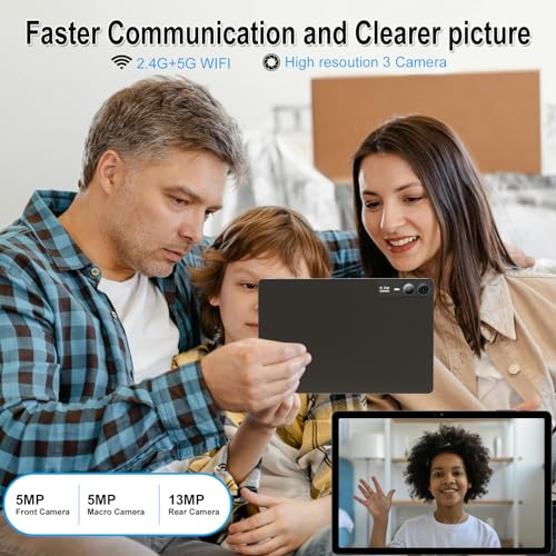 2025 Latest 11 inch Tablet Android 14 2000 * 1200 2K Display 2 in 1 Tablets, T616, 18GB RAM+128GB ROM+1TB Expand, 5+5+13MP Camera, 9000mAh