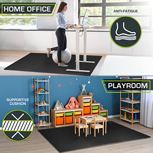 ProsourceFit Extra Thick Puzzle Exercise Mat , EVA Foam Interlocking Tiles for Protective, Cushioned Workout Flooring for Home and Gym Equipment