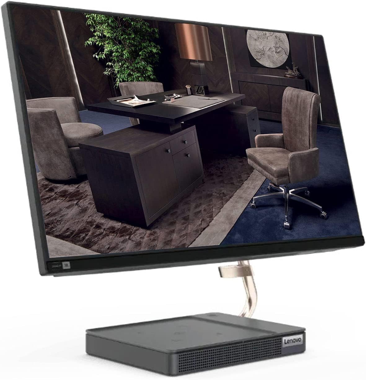 Lenovo IdeaCentre 5 AIO, 23.8" FHD Touchscreen All-in-One Desktop, AMD Ryzen 7 5700U Processor, 16GB RAM, 256GB SSD+1TB HDD, WiFi6, Bluetooth, Webcam
