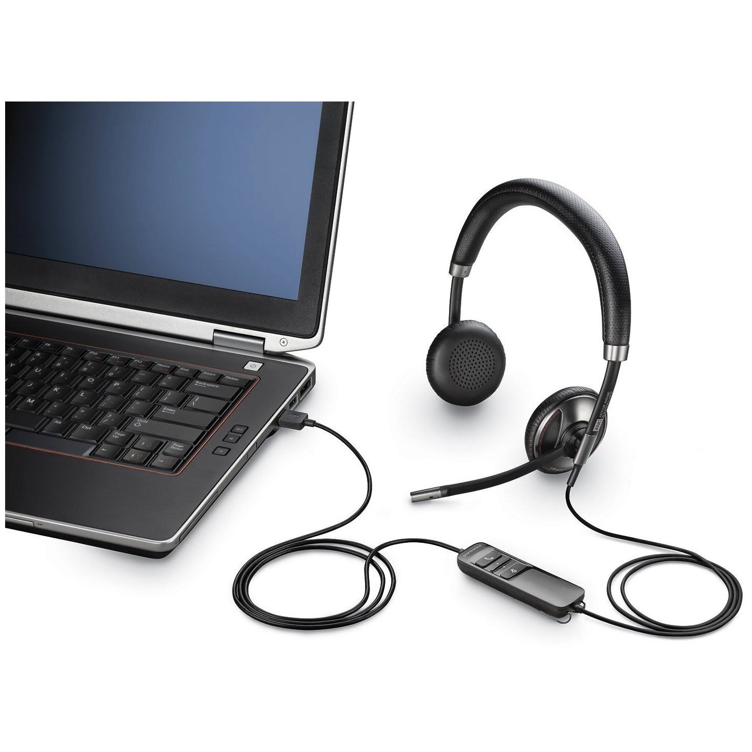 Poly - Plantronics Blackwire C725 On-Ear Headset - Noise-Canceling