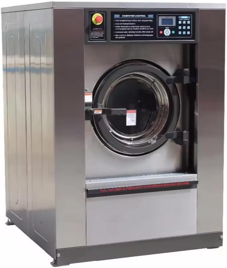 Large commercial drum washing machine and dryer single cloth washing equipment for laundry rooms in hotels and hotels