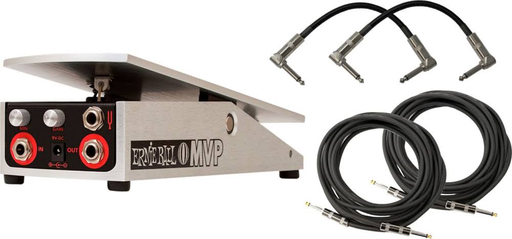 Ernie Ball MVP 6182 Volume Pedal w/ 4 Guitar Cables
