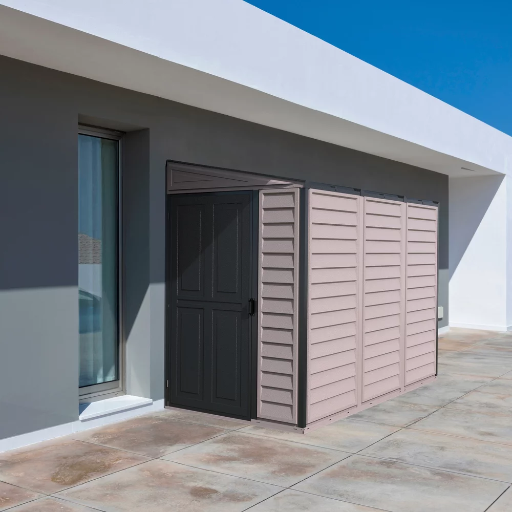 Duramax 4ft x 8ft Sidemate PLUS Vinyl Resin Outdoor Storage Shed With Foundation Kit