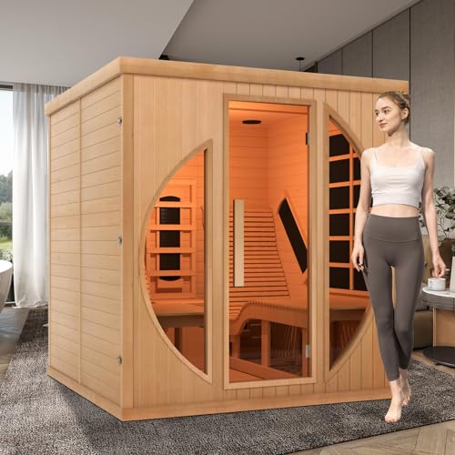Full Size Portable Steam Saunas for Home Spa, Full Body Sauna Tent for Relaxation, 1500W & 4L Sauna Steamer Machine, Remote Control