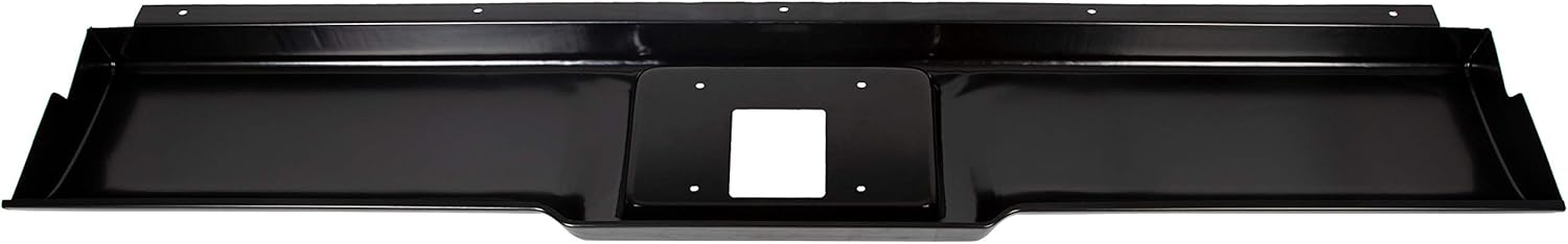 HECASA Black Steel Bumper Roll Pan Compatible with 88-98 Chevrolet Chevy Silverado Sierra/GMC C1500 C2500 C3500 K1500 K2500 K3500