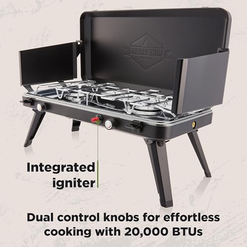 Hike Crew 2-in-1 Gas Camping Stove and Griddle | 20