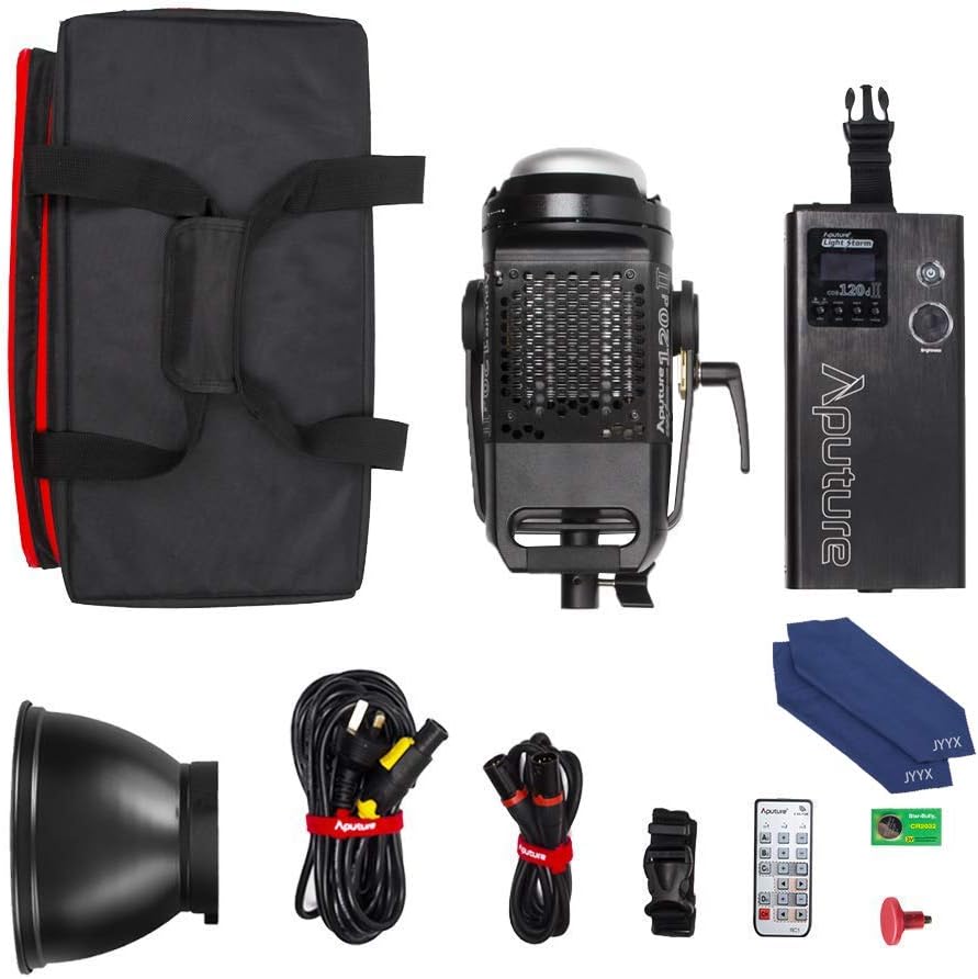 Aputure LS C120D II, Aputure 120d ii, 120D Mark ii 180W LED Continuous Daylight, with 30,000 Lux @ 0.5m, Supports DMX , 2.4G Remote