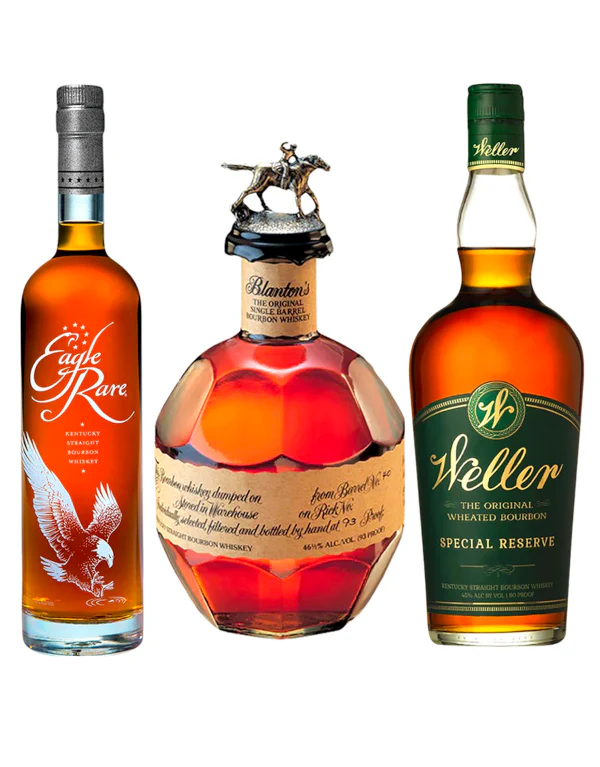 Weller Special Reserve & Blanton's Original Single Barrel Bourbon & Eagle Rare Bourbon Bundle - Nestor Liquor