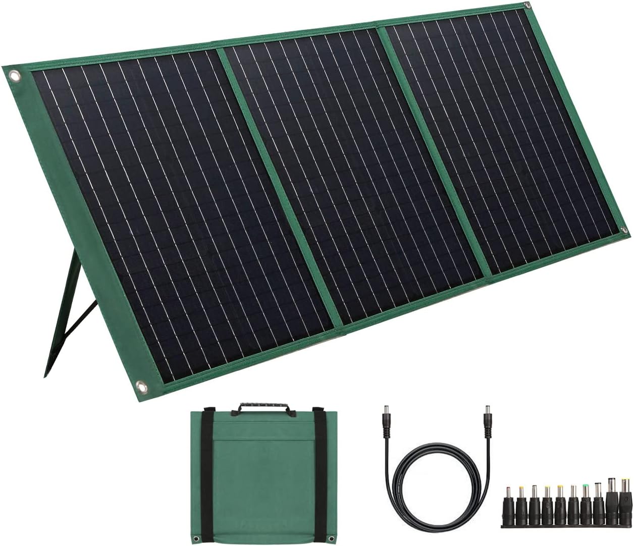 100W Foldable Solar Panel Kit, Portable Solar Panel, Monocrystalline Solar Panel