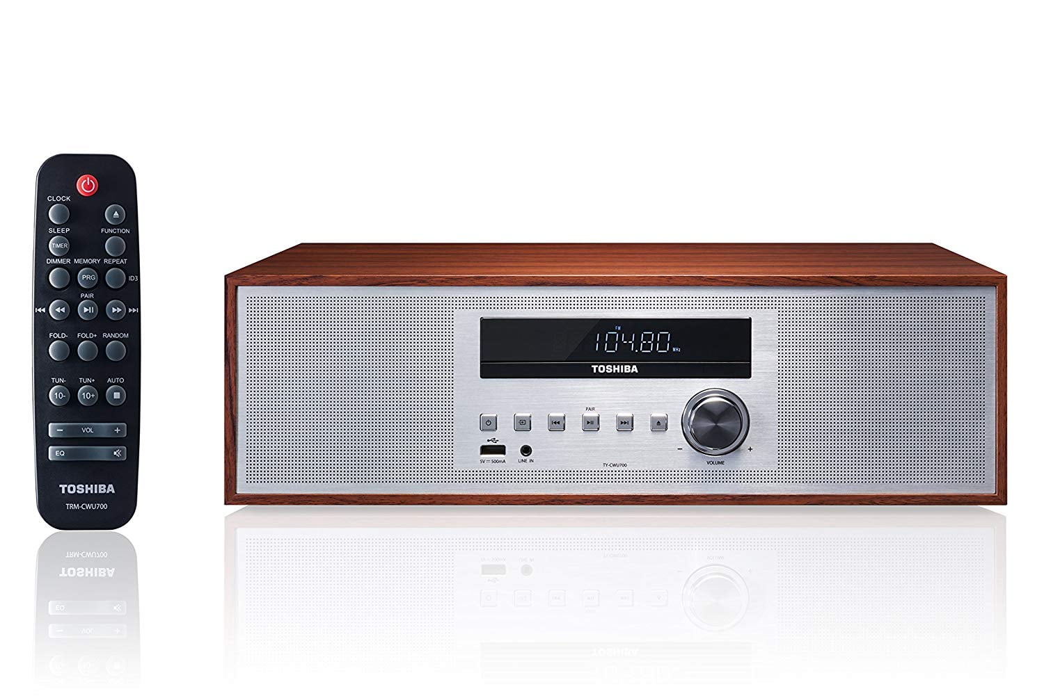 Toshiba TY-CWU700 All-in-One Wireless BT CD Player Speaker System + Remote