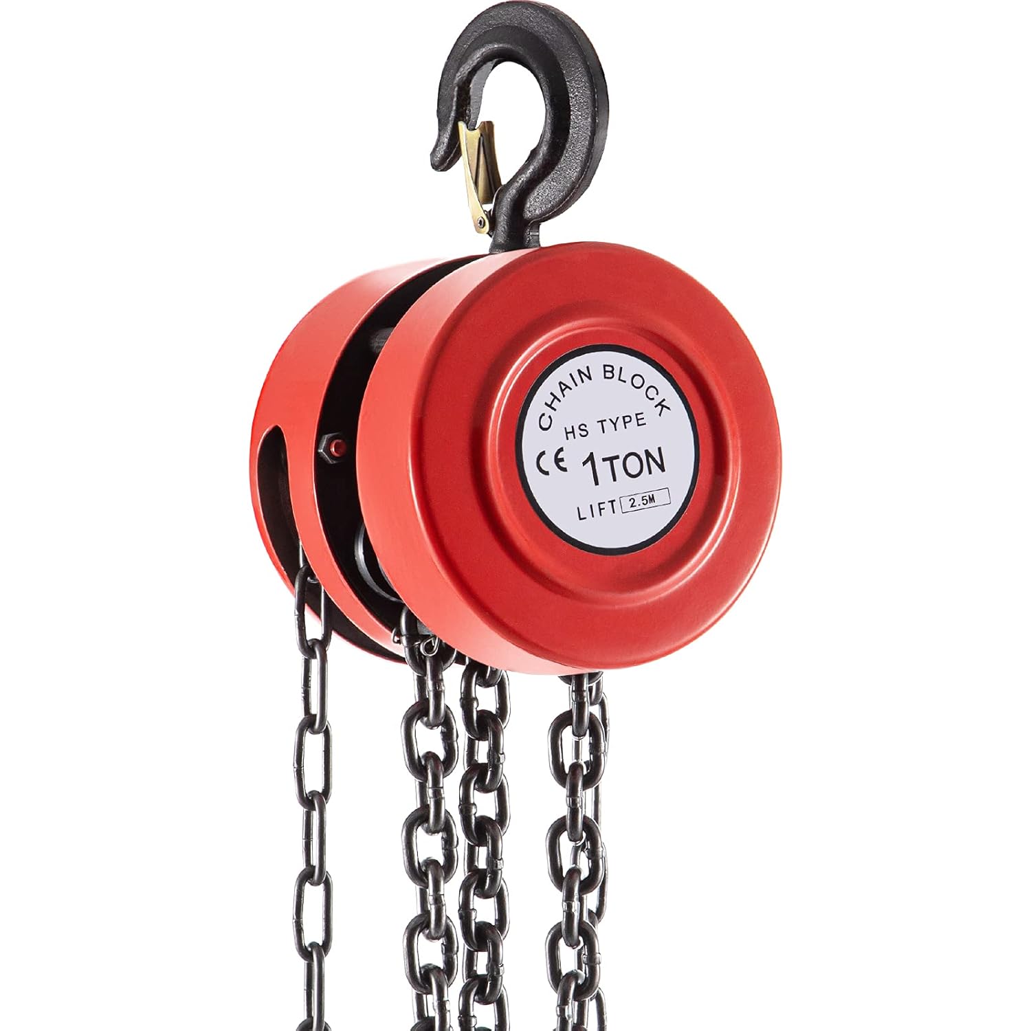 VEVOR Hand Chain Hoist, 2200 lbs /1 Ton Capacity Chain Block, 8ft/2.5m Lift Manual Hand Chain Block