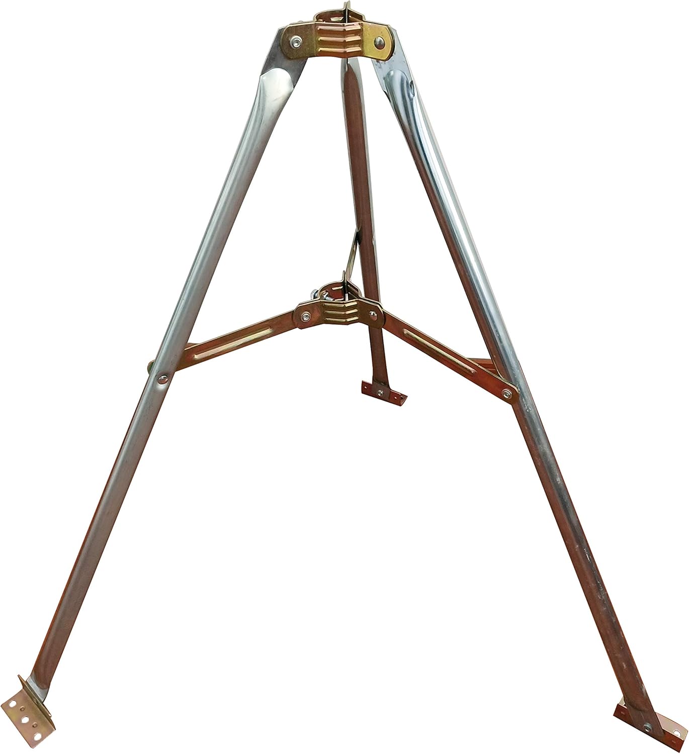Antenna Tripod TV Antenna Mast Pole，Outdoor Antenna Mount， Heavy Duty Satellite Antenna Bracket That Can Work on Any Roof，with 39.4&rdquo; Mast