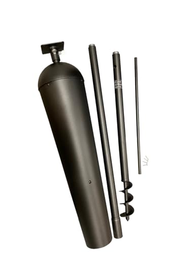 Denali Bird Feeder Mounting Pole with Baffle - Perfect for Bird Houses and Bird Feeders