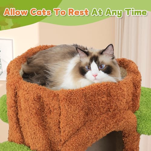 Luxury Cat Tree Tower for Indoor Cats,88.6" Tall Cat Tree