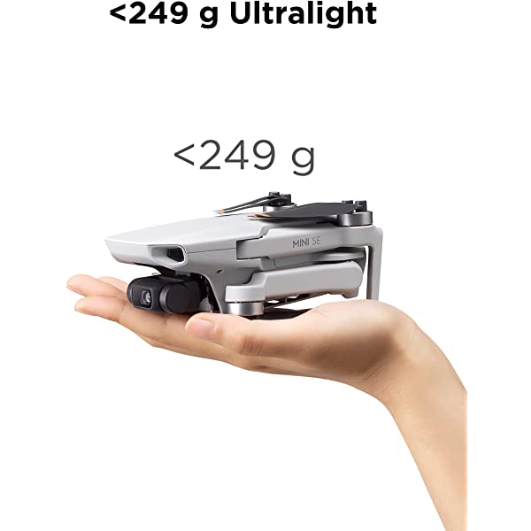 DJI Mini SE - Camera Drone with 3-Axis Gimbal, 2.7K Camera, GPS, 30-min Flight Time, Reduced Weight, Less Than 0.55lbs / 249 gram Mini Drone