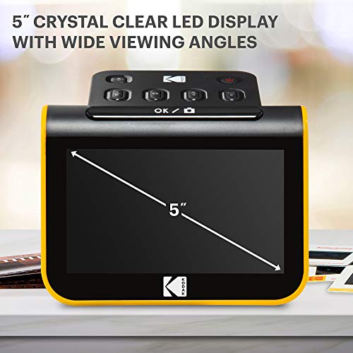 KODAK Slide N SCAN Film & Slide Scanner Digitizer with 5” LCD Screen, Quickly Convert Negatives & Slides to Digital 22MP JPEG Photos