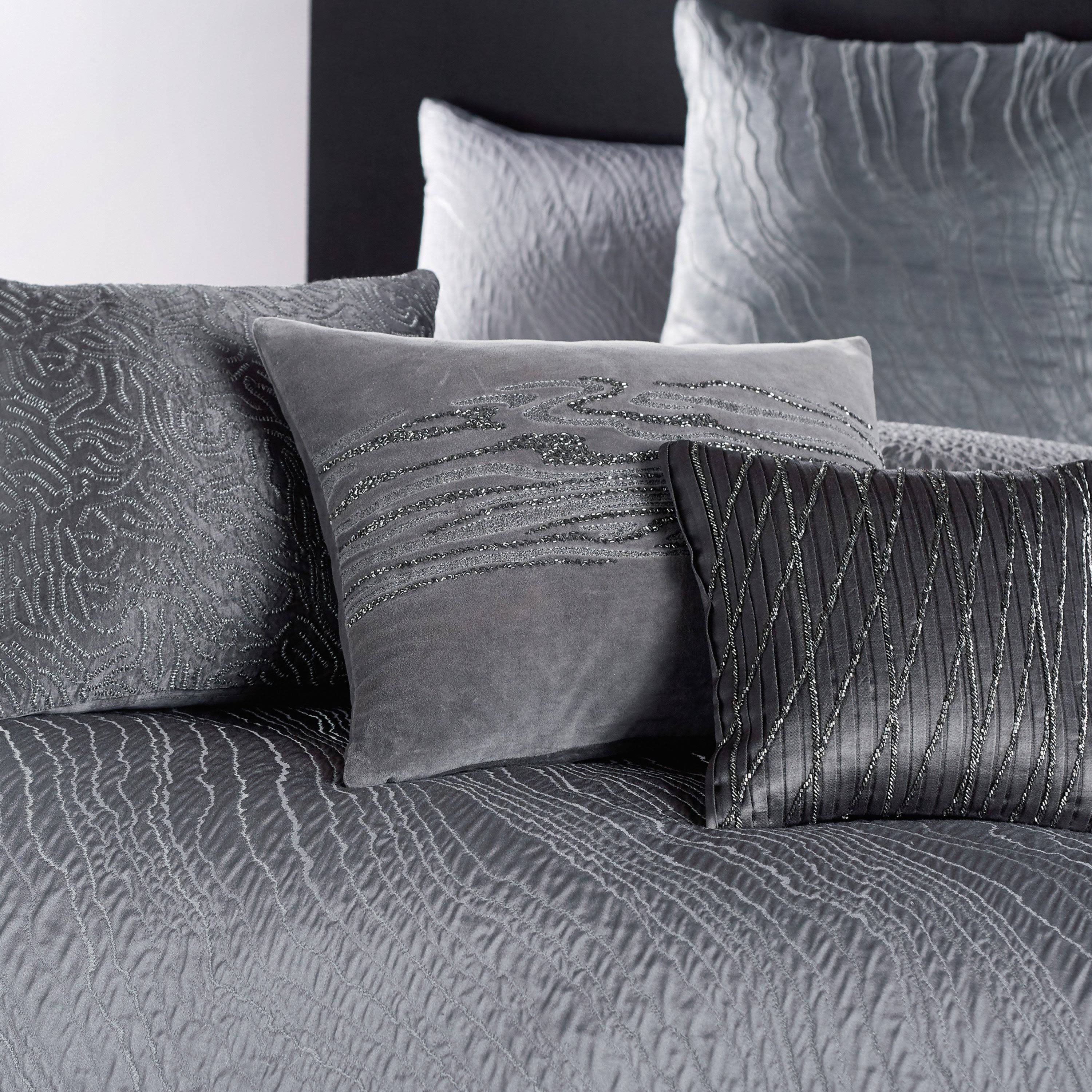 Donna Karan New York Current Duvet Cover - Full/Queen / Grey