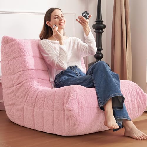 Bean Bag Chair Big Sofa Beanbag Chair for Adults Fireside Chair Bean Bag Lounger with Memory Foam Filled for Home