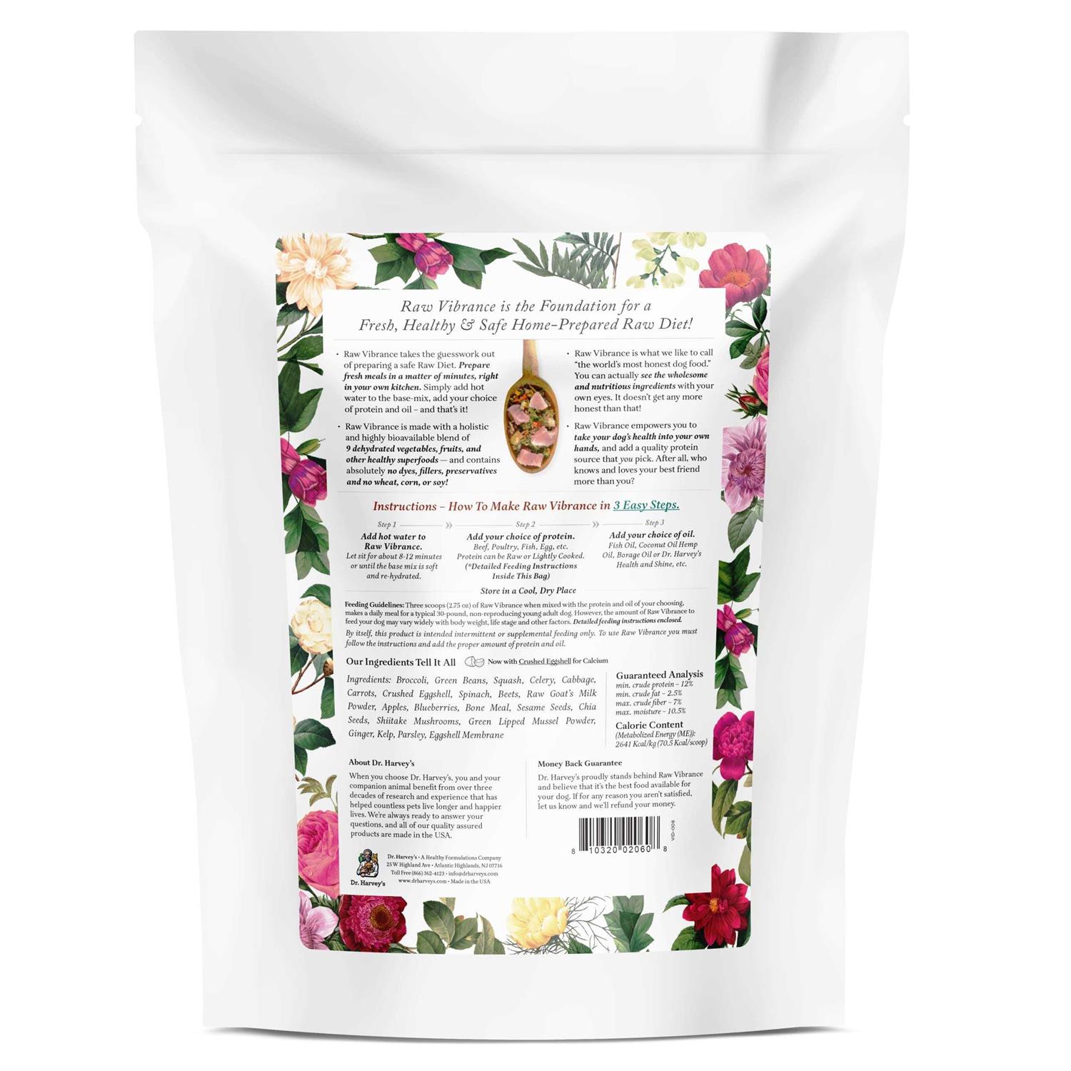 Dr. Harvey's Raw Vibrance Dog Food - Pet Supplies online store